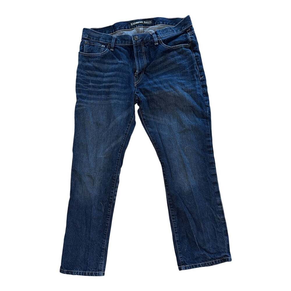 Express Jeans Blue Denim Dark Wash